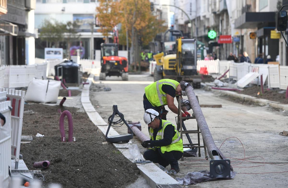 Las obras de San Andrés encaran su fase final con el hormigonado del primer tramo