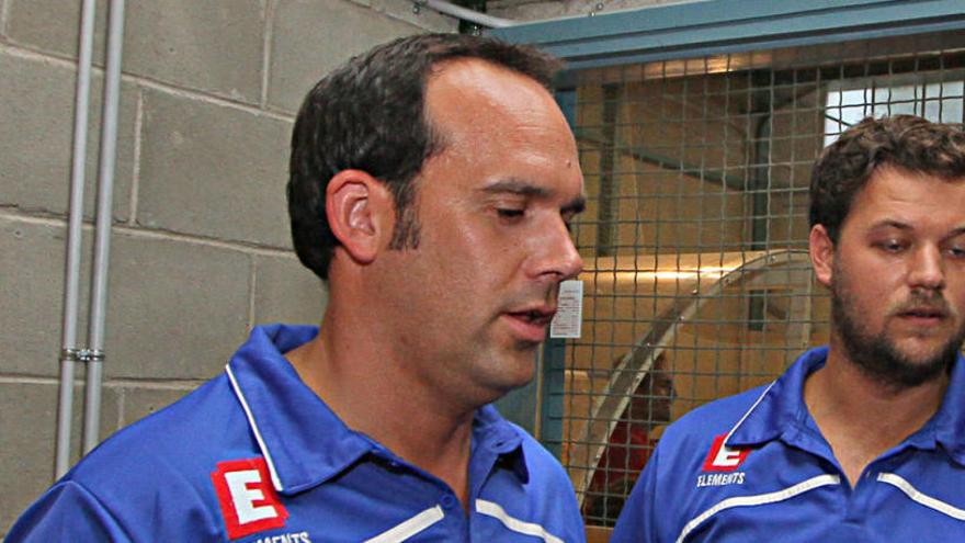 Gerard Floriach i Jordi Rozas, primer i segon entrenador del Manresa FS fins ara