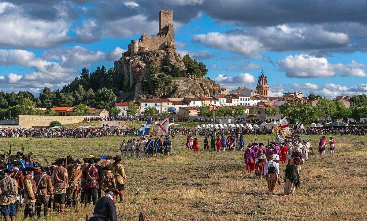 Recreación de la Batalla de Almansa de 1707, en una imagen de archivo.
