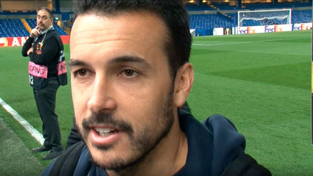 Pedro avisa a los jugadores del Barça del peligro del Liverpool