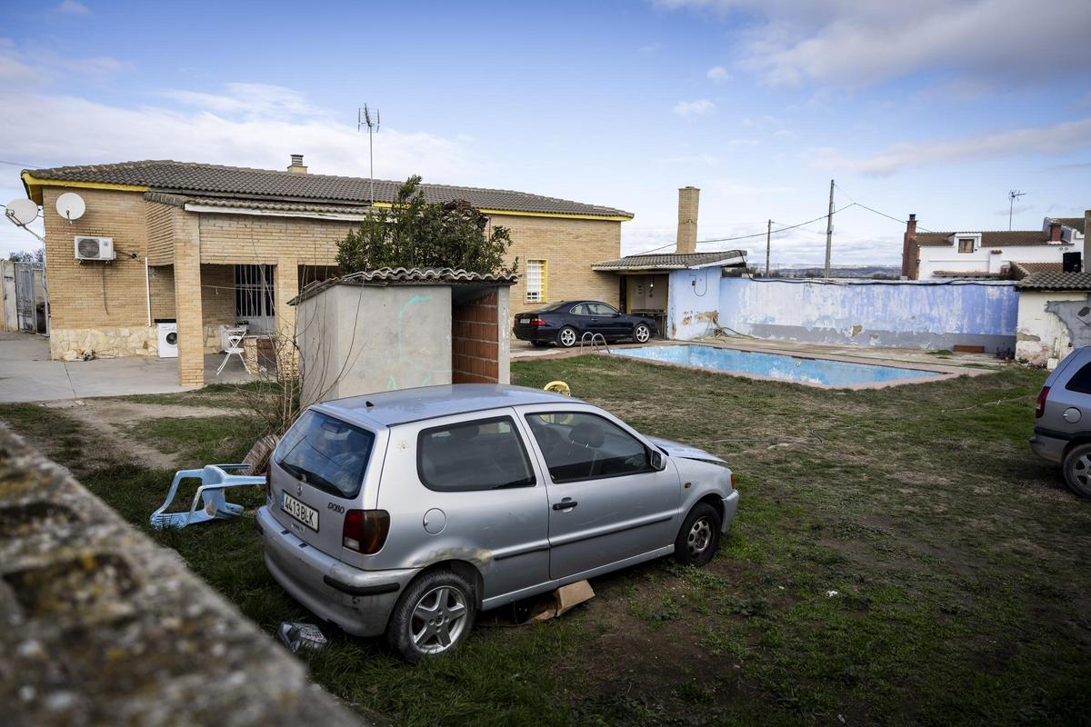 Domicilio de Garrapinillos donde la joven de 23 años estuvo secuestrada y sufrió torturas y vejaciones.