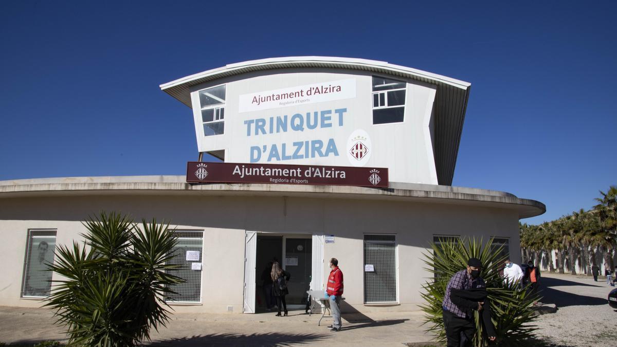 El trinquet municipal de Alzira, en una imagen de archivo.