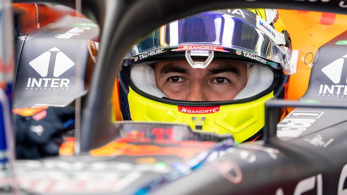 Sergio Pérez domina los segundos libres; pique Hamilton-Verstappen