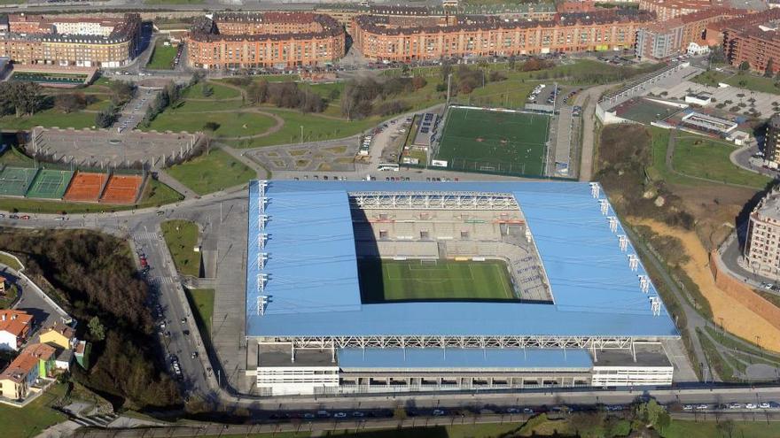 Vistas aéreas del nuevo Carlos Tartiere