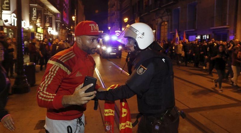 Manifestaciones en Plaza España por el 'procés'