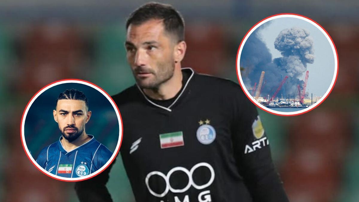 Antonio Adán, portero español, sobre la marcha in extremis de Teherán, antes de los bombardeos.