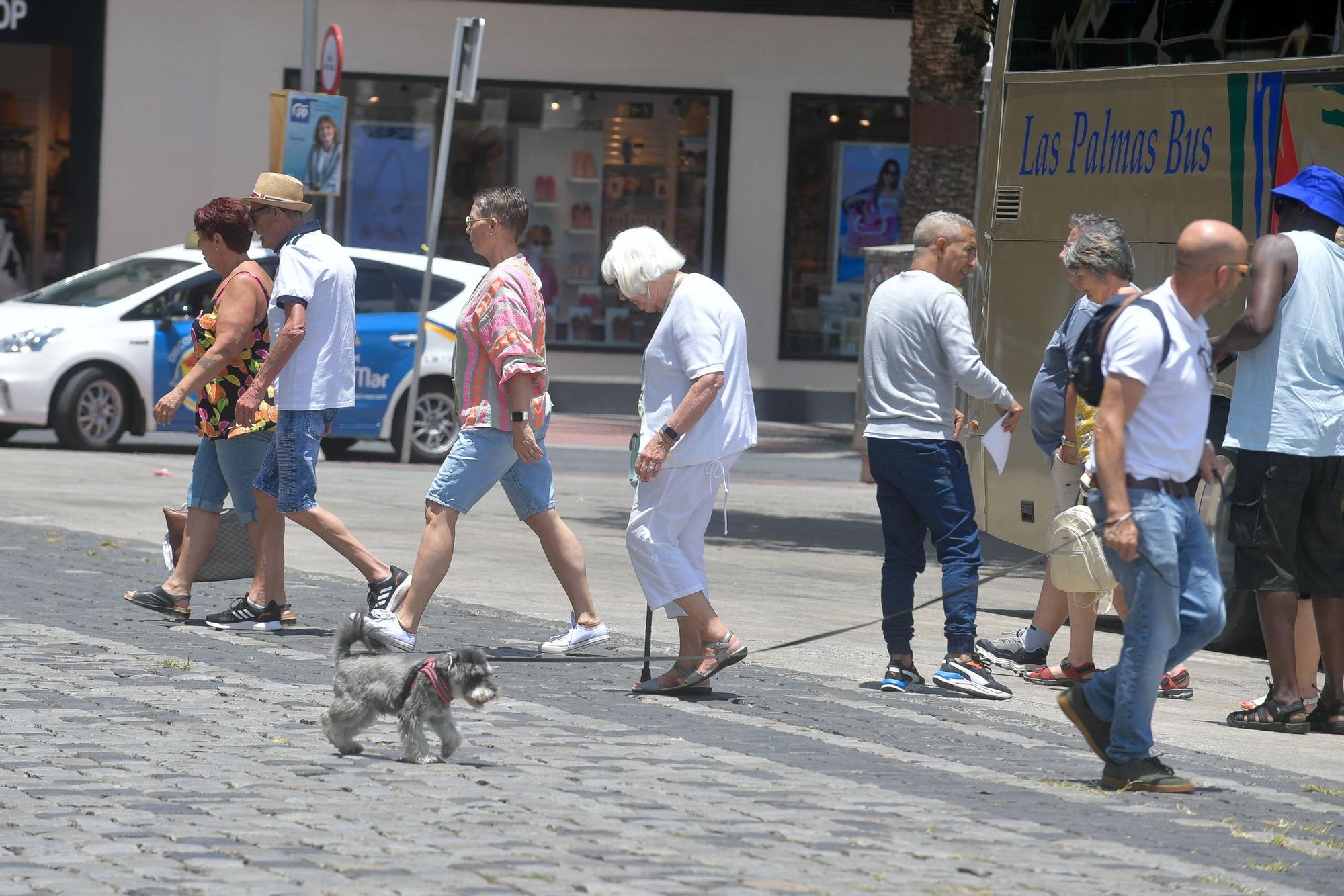 Turistas en Las Palmas de Gran Canaria