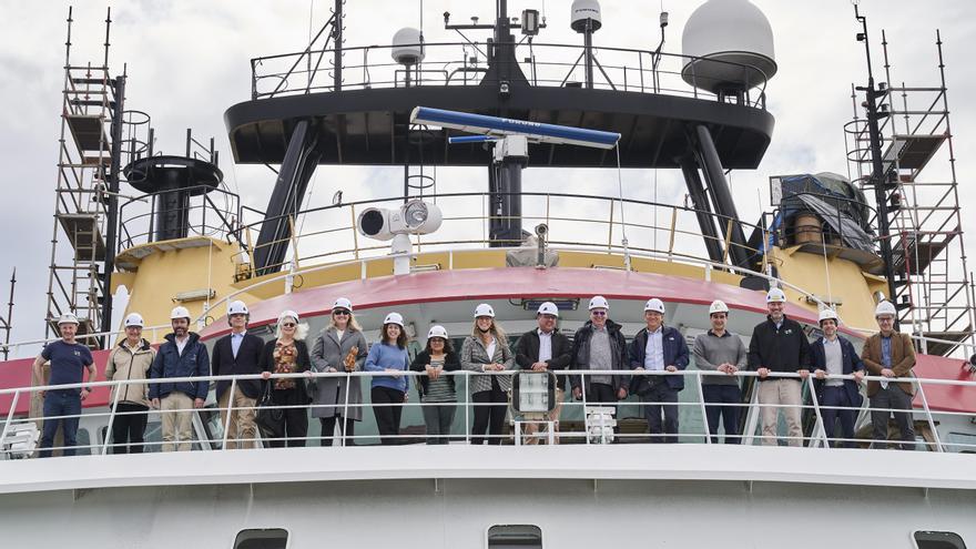 El consejo asesor del Schmidt Ocean Institute, ayer en Vigo