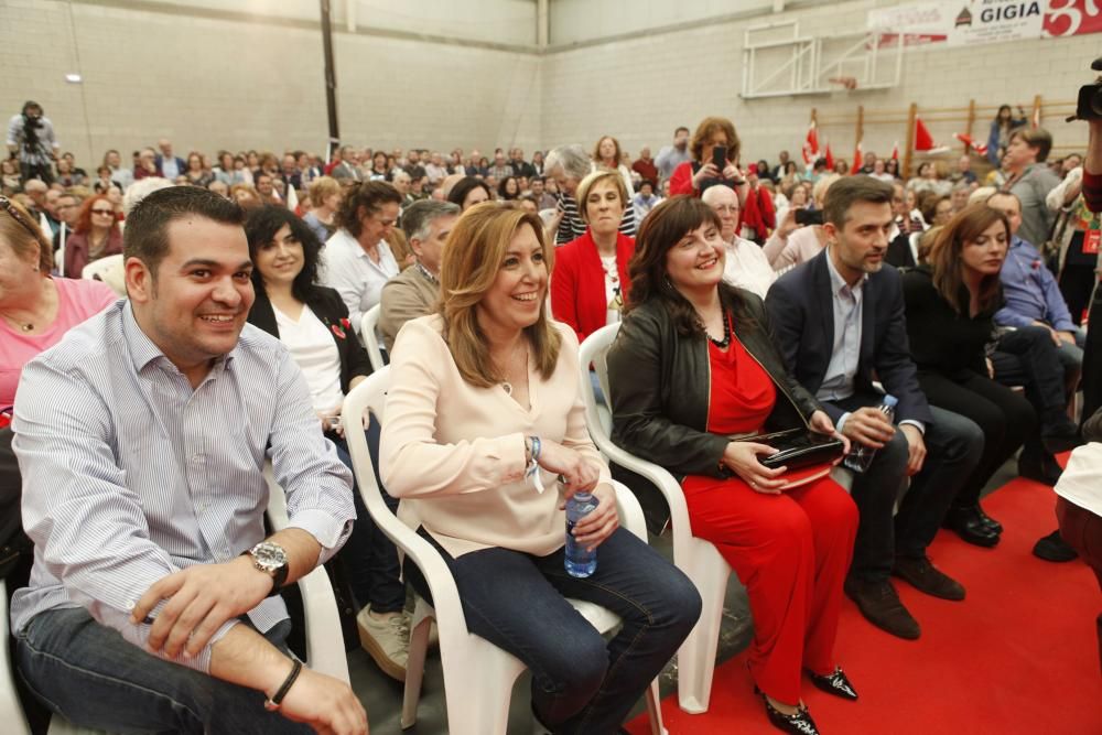 La presidenta andaluza Susana Díaz  en Gijón