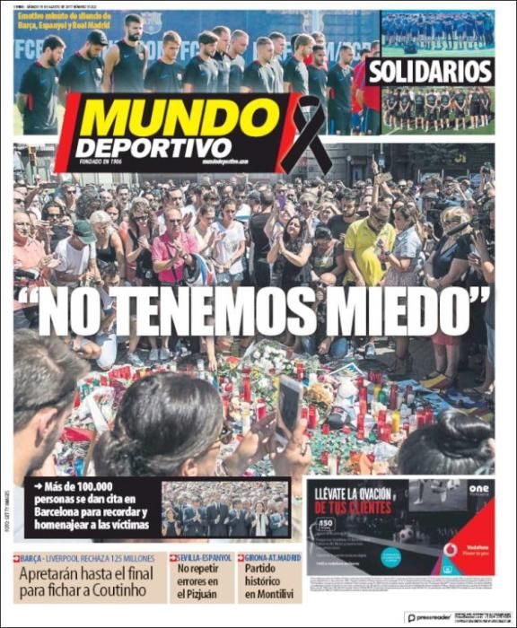 Portadas deportivas del sábado 19 de agosto