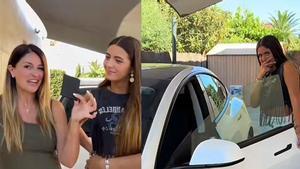 Nuria Pajares regala un Tesla a su hija Mery. 