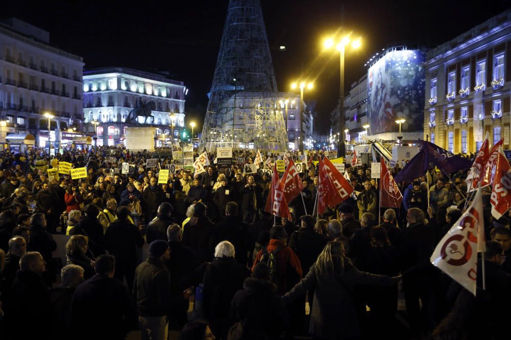 Manifestación contra la pobreza energética en Madr