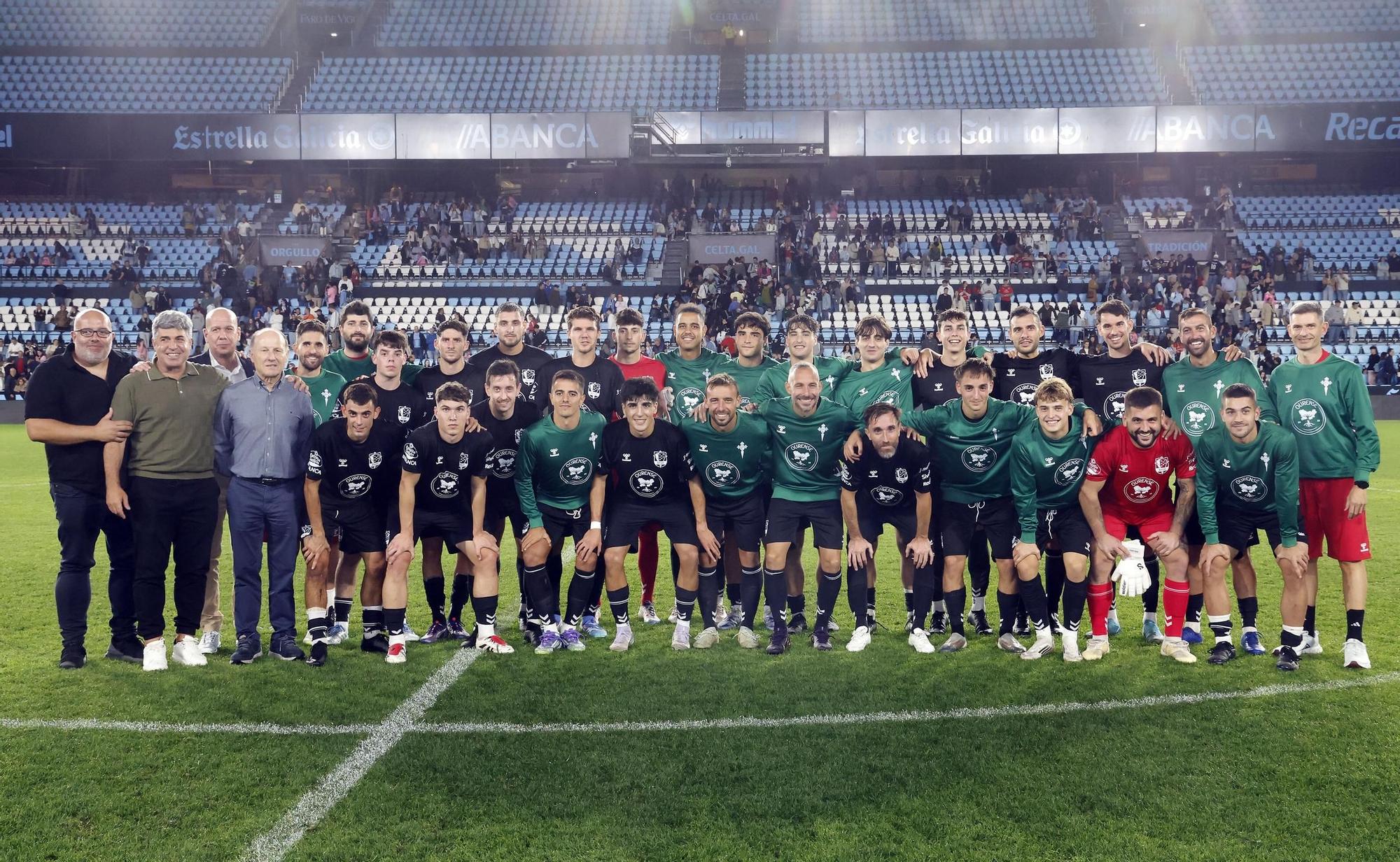 'Xuntos contra o lume': Celta - Selección de Ourense, en imágenes