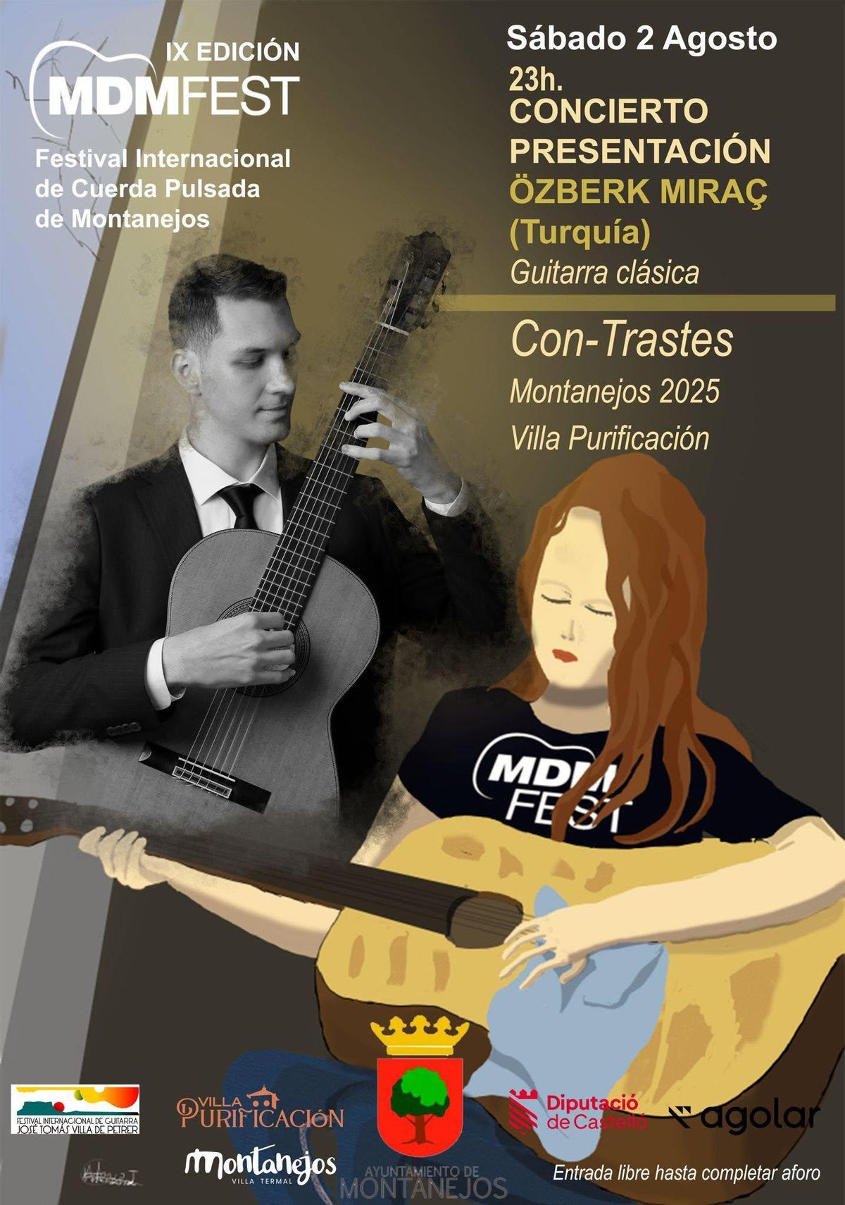 Cartell del concert que obrirà el IX MDM Fest de Montanejos.