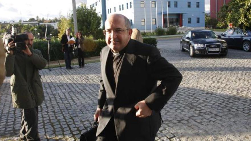 El presidente de Cajasur, Santiago Gómez Sierra, durante una visita a Málaga el pasado año. Gregorio Torres