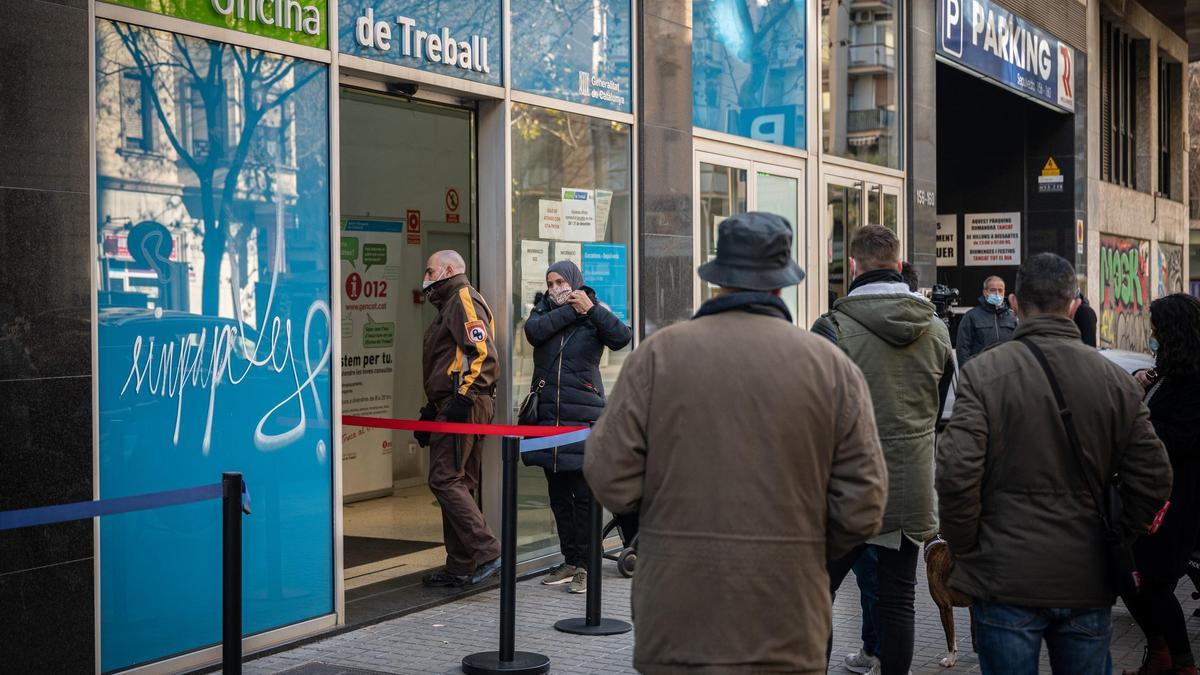 Una oficina de empleo de Barcelona.