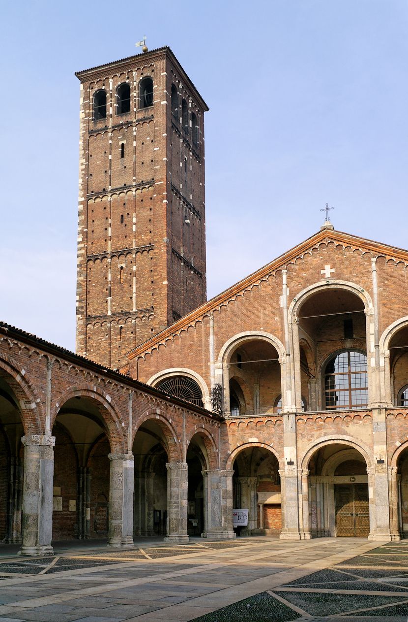 La Basílica de San Ambrosio, uno de los monumentos más importantes de Milán