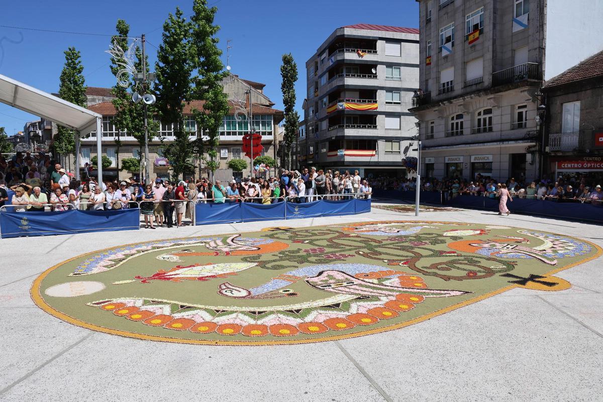 La procesión de Corpus Christi en Ponteareas
