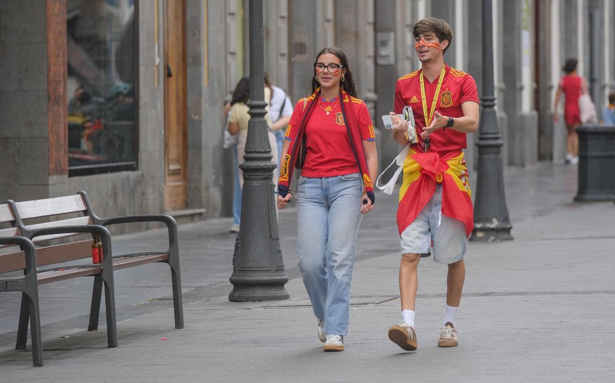 Ambiente previo a la final mundial de fútbol España-Argentina Ambiente previo a la final mundial de fútbol España-Argentina