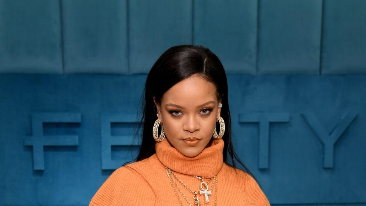 Rihanna, en un acto de presentación de Fenty, en 2020