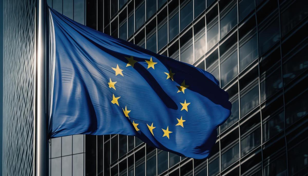 Una bandera de la UE.