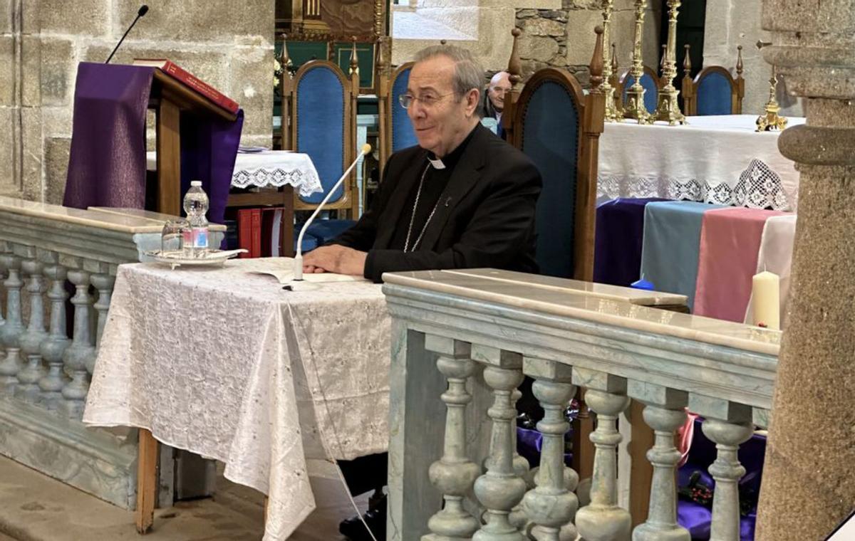 El arzobispo de Pamplona, Francisco Pérez.  | // DIÓCESIS DE LUGO
