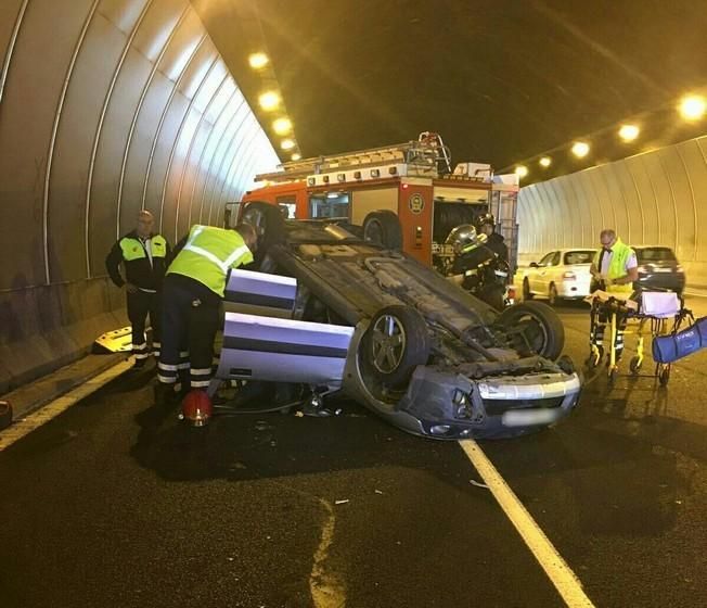 Accidente en el túnel de Lomo Blanco de la GC-3