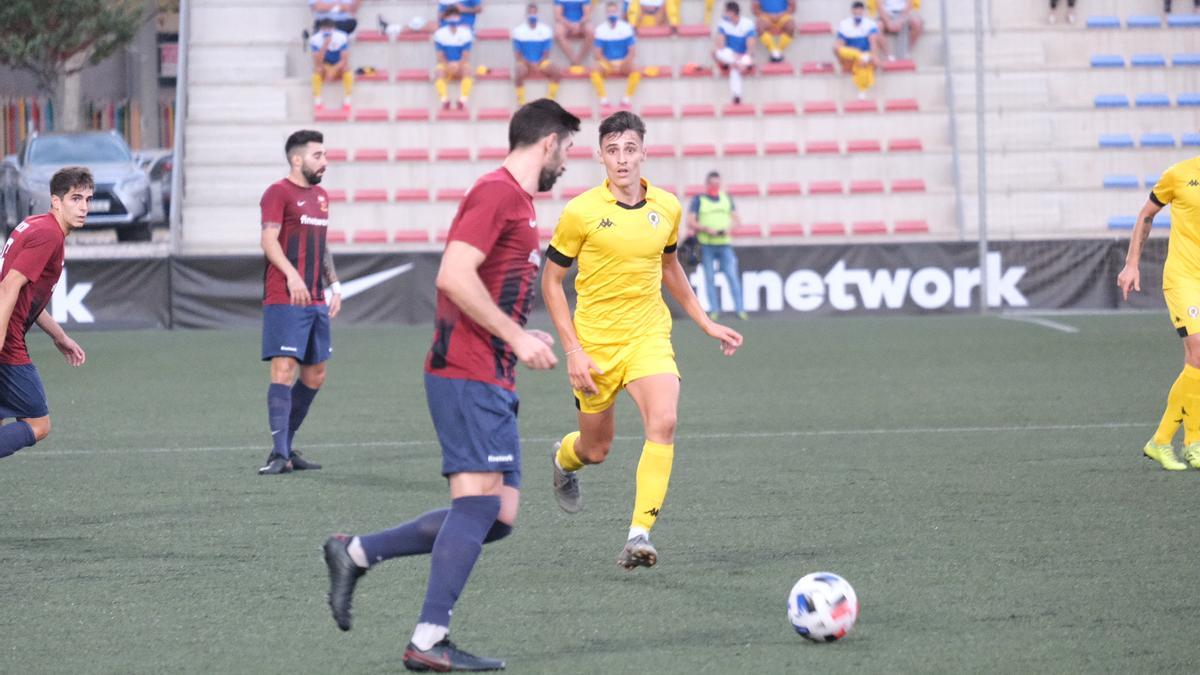 David Sánchez, en el partido contra el Eldense.