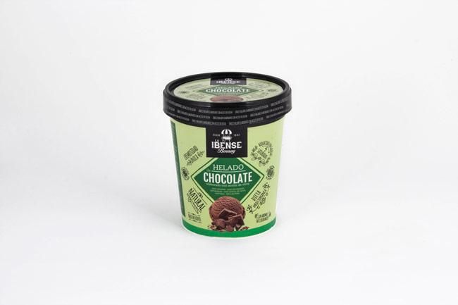 Helado de chocolate eco de Ibense.