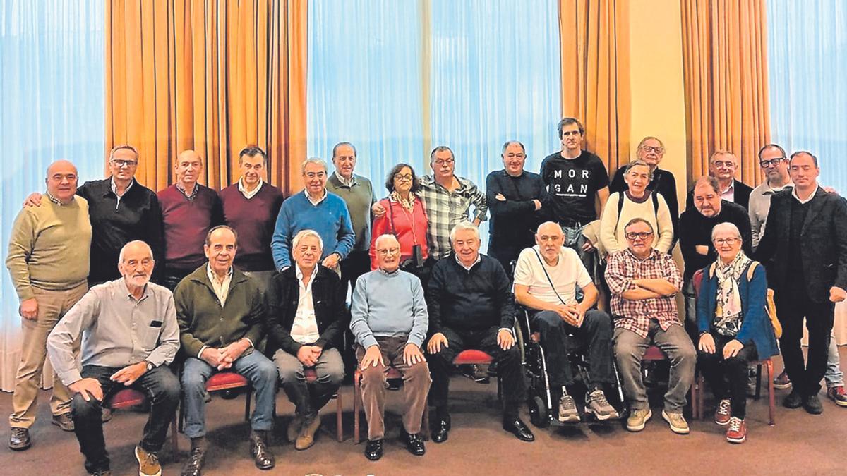 Reunión de antiguos trabajadores del Banco Atlántico.