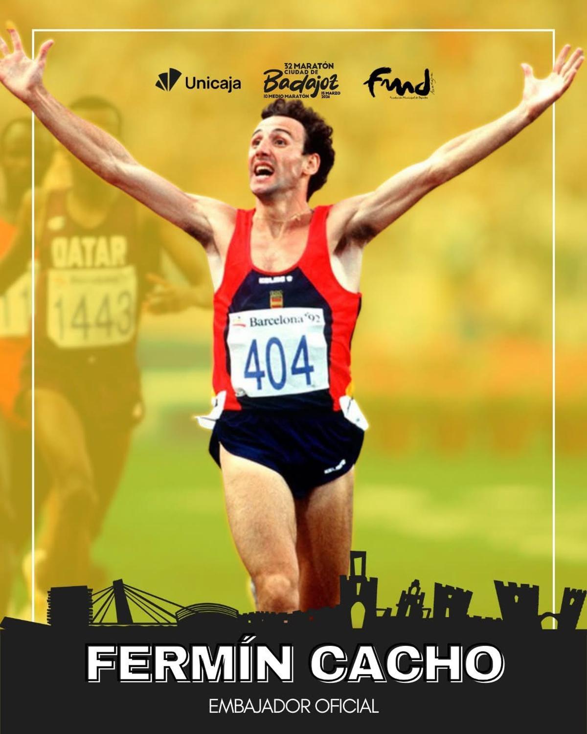 Cartel con Fermín Cacho.