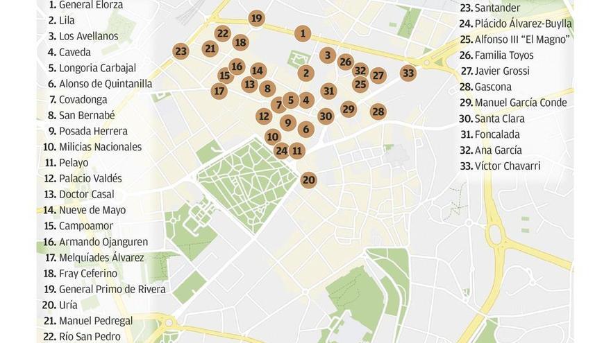 La renovación de las placas de las calles arrancará por 33 vías del centro urbano