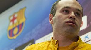 Roda de premsa del centrecampista blaugrana després de la derrota a la semifinal de la Copa del Rei.