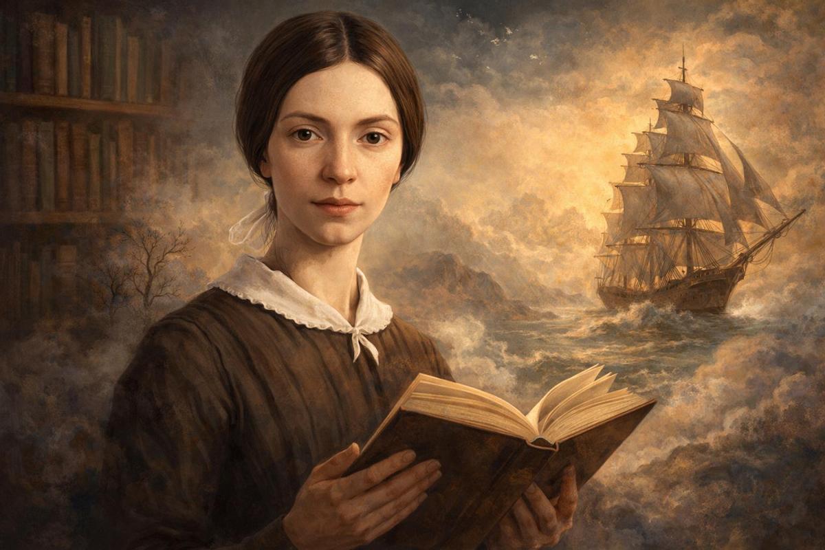 Emily Dickinson, escritora: “Para viajar lejos, no hay mejor nave que un libro”.