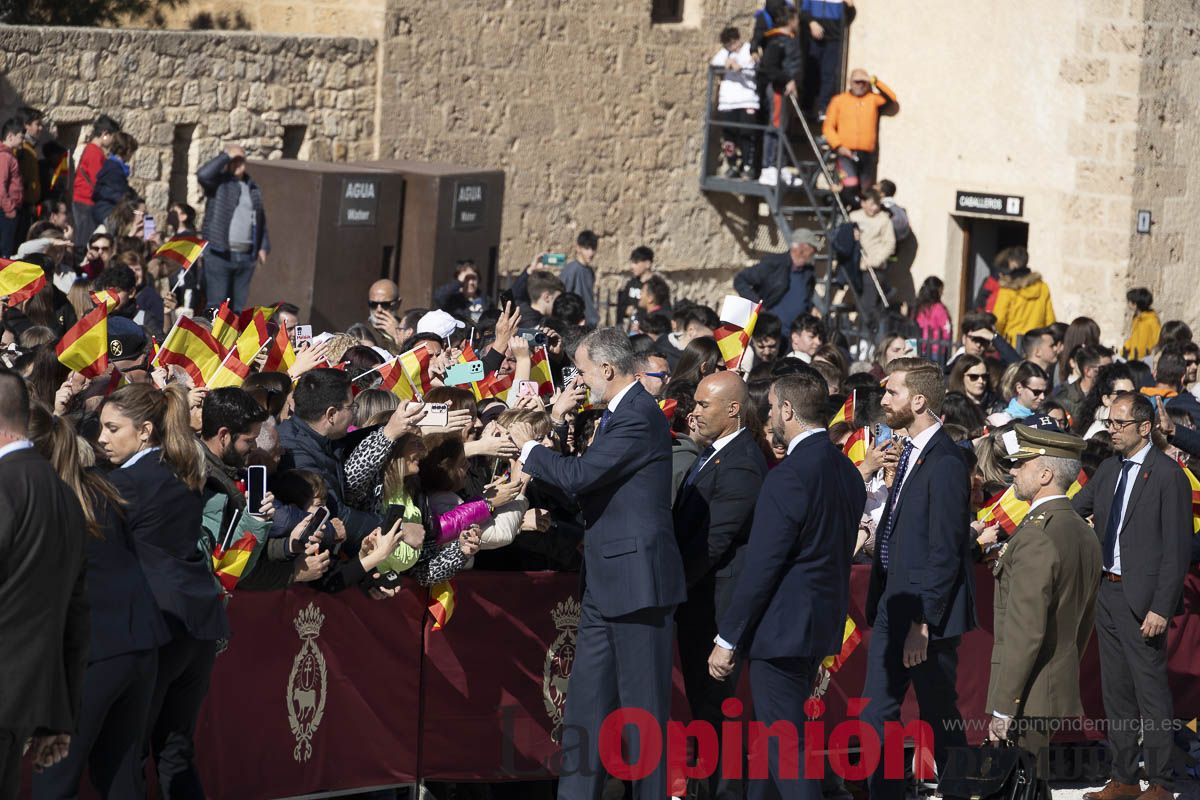 Visita de los reyes de España a Caravaca (explanada de la Basílica)