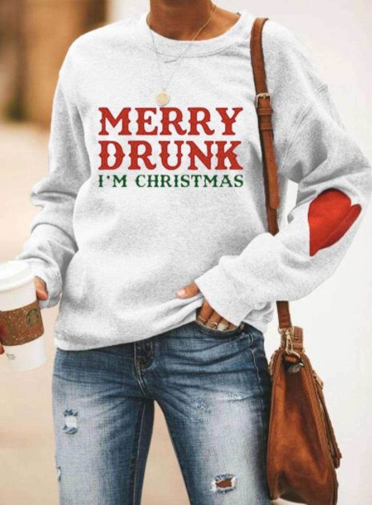 Feliz borracha, estoy Navidad