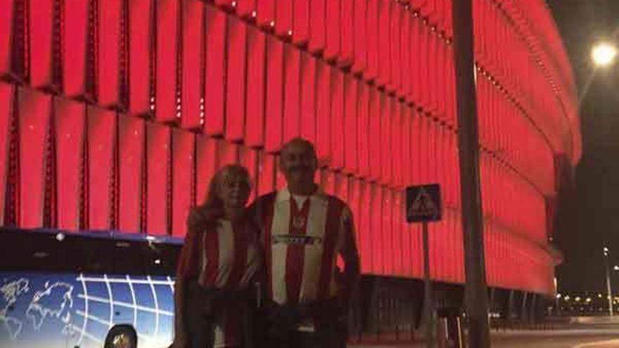 José Fernández celebra el triunfo del Athletic de Bilbao en la Supercopa