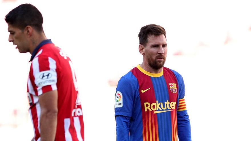 Una imagen de Leo Messi y Luis Suárez.