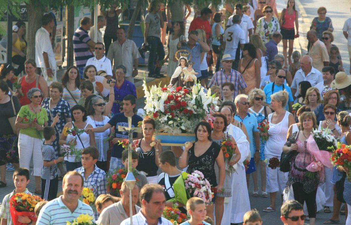 Imagen de archivo de la procesión durante las fiestas de Portinatx. | D.I-