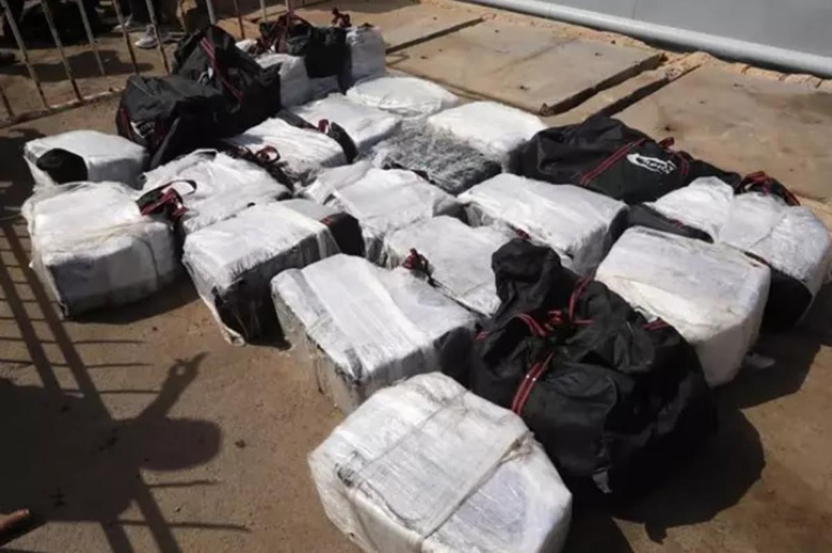Alijo de cocaina intervenido en Senegal. Diciembre 2023.
