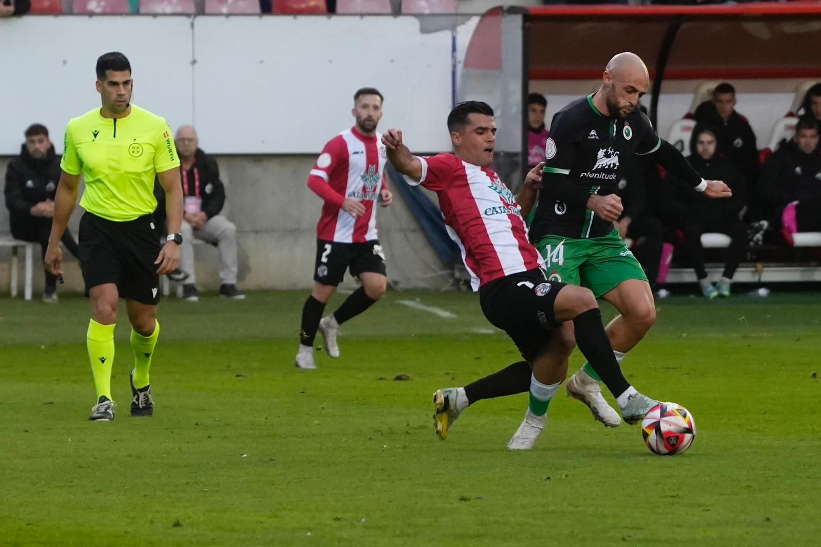 Partido de Copa del Rey entre el Zamora CF y el Racing de Santander en el Ruta de la Plata