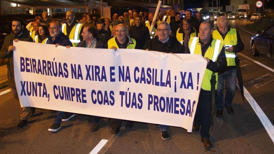 Nueva marcha en Cambre para exigir aceras en A Xira