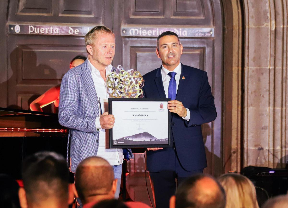 El turoperador neerlandés Sunweb Group recibió el Premio Isla de Lanzarote 2023