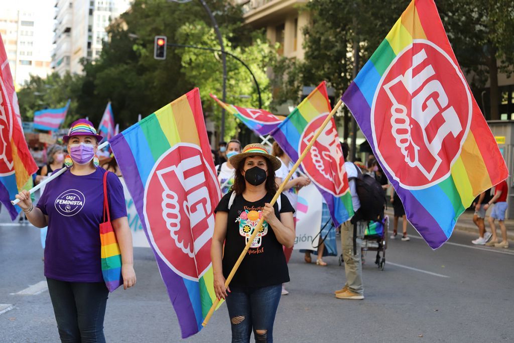 Marcha del colectivo LGTBI+ en Murcia