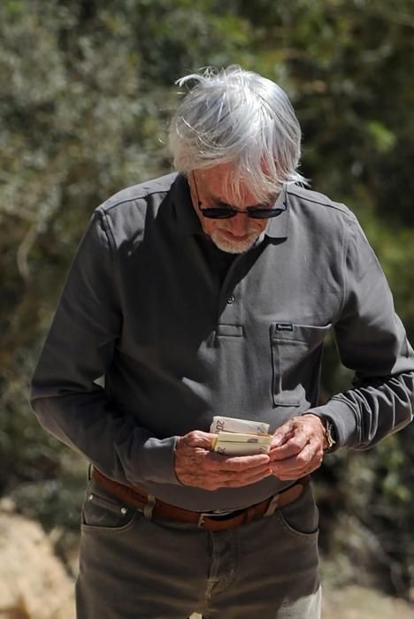 Bernie Ecclestone y su esposa Fabiana Flosi