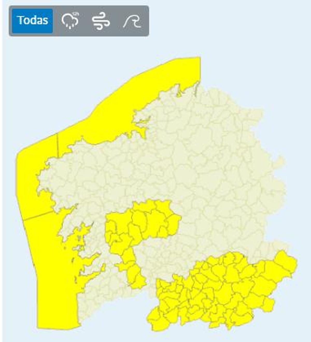 La previsión de MeteiGalicia para el viernes 21 de marzo