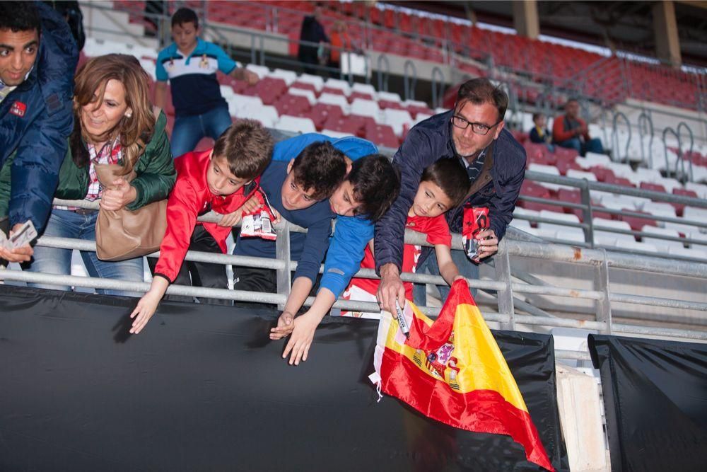 Entrenamiento de la Selección Sub-21 en Murcia