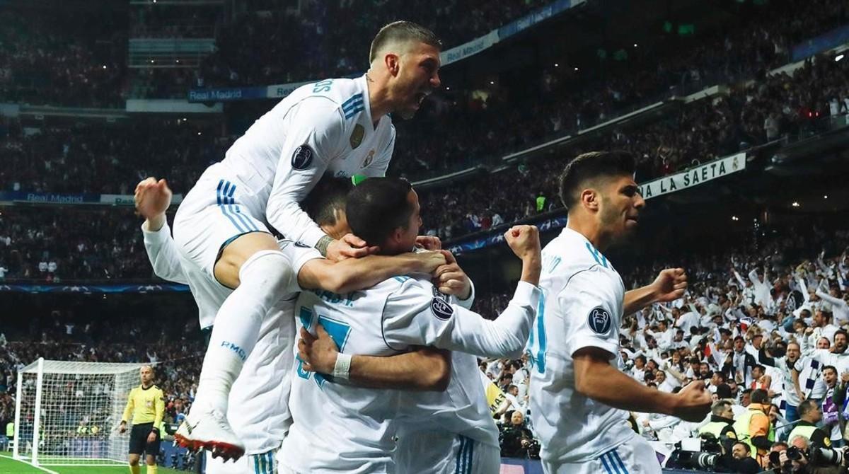 rozas43147840 real madrid s players celebrate their second goal during the180501220955