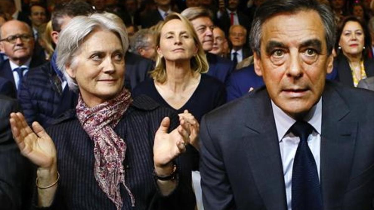 El matrimonio Fillon, en el año 2016, en París.