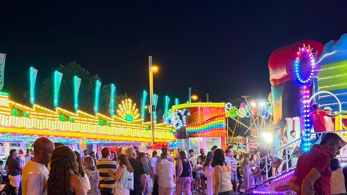 Zona del recinto ferial donde estaba la atracción.